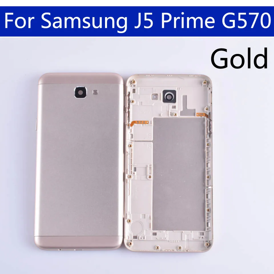 J5Prime для Samsung Galaxy J5 Prime G570 G570K корпус крышка батареи задняя крышка чехол задняя дверь шасси оболочка