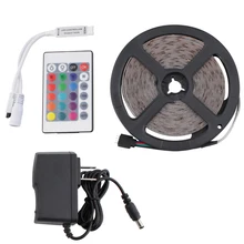 RGB светодиодный светильник, водонепроницаемый SMD5050 5 м, RGB лента, DC12V светодиодный диодный светильник, гибкая полосатая лампа, ИК пульт дистанционного управления