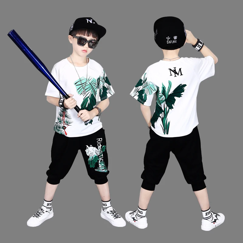 hip hop roupas terno de esportes traje para o menino