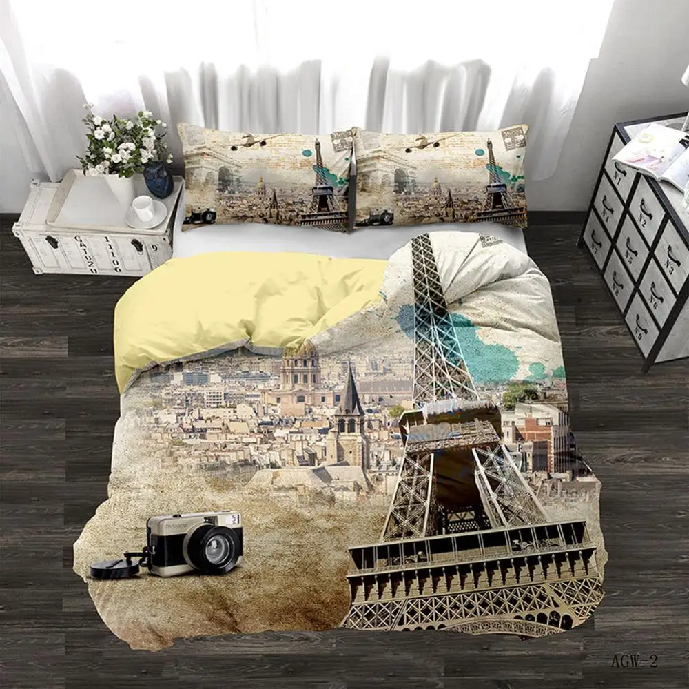 

Street Architecture Landscape 3D Quilt Duvet Doona Cover Set Single Double Queen King Print Yi Hang Ju