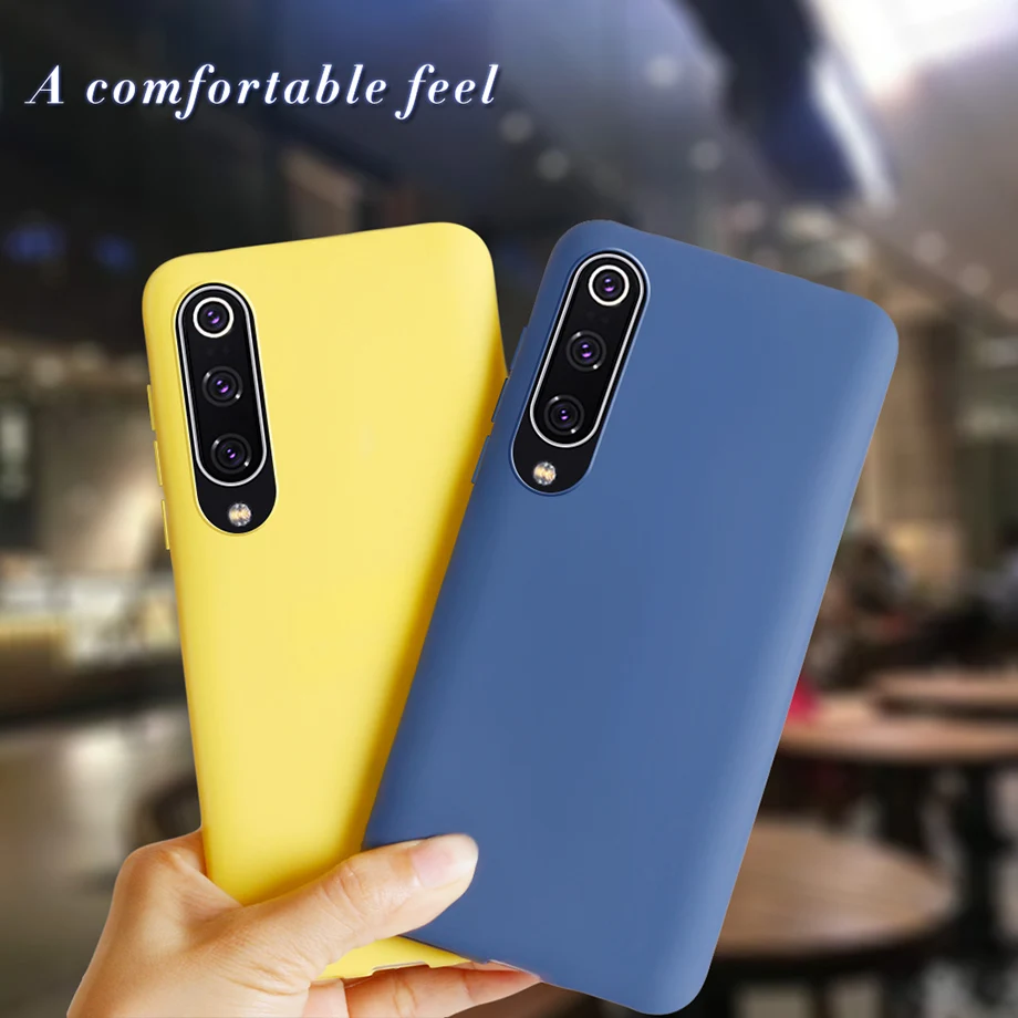 Силиконовый чехол для Xiaomi mi 8 lite 9 se 9se redmi 7 note pro Чехол телефона карамельного цвета