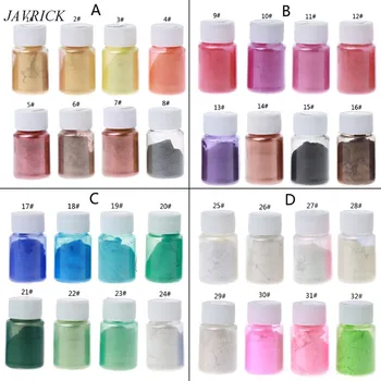 

8 Colors 10g Epoxy Resin Colorant Powder Mica Pearlescent Pigments Kit