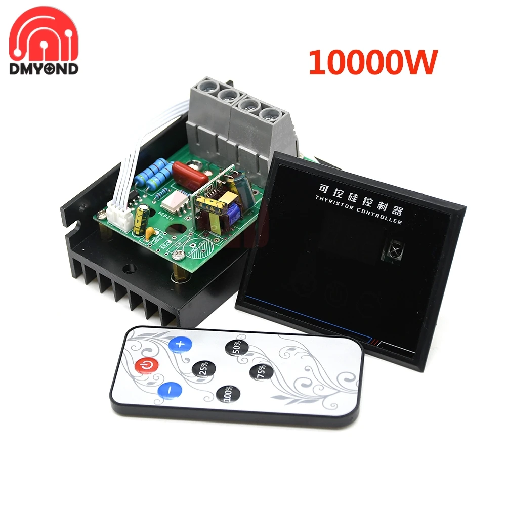 Regulador de Tensão Scr Controle Digital Controle de Velocidade Eletrônico Dimmer Digital Medidor Fonte de Alimentação Inteligente 10kw Regulador de Tensão ac 220v 10000w