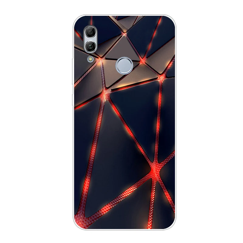 Черный Для huawei Honor 10 Lite чехол силиконовый чехол Honor 10 Lite Funda Honor10 Lite чехол для телефона протектор бампер на Honor 10 Lite - Цвет: Черный