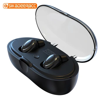 

W23 Wireless Bluetooth Water Resistant Strong Power Digital Display Microphone TWS Headsets Stereo Surrround Sound For iPhone 7