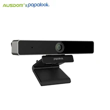 Papalook pa920 webcam 1080p hd 5mp ultra 2k câmera web ao vivo com microfone duplo, tripé para videoconferência