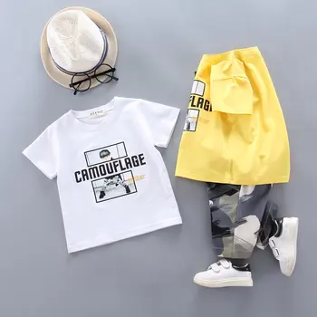 

Children Boys Girls Infant Cotton Clothes Letter T-Shirt Shorts 2pcs/Sets Child Summer Toddler Fashion Clothing Baby Tracksuits