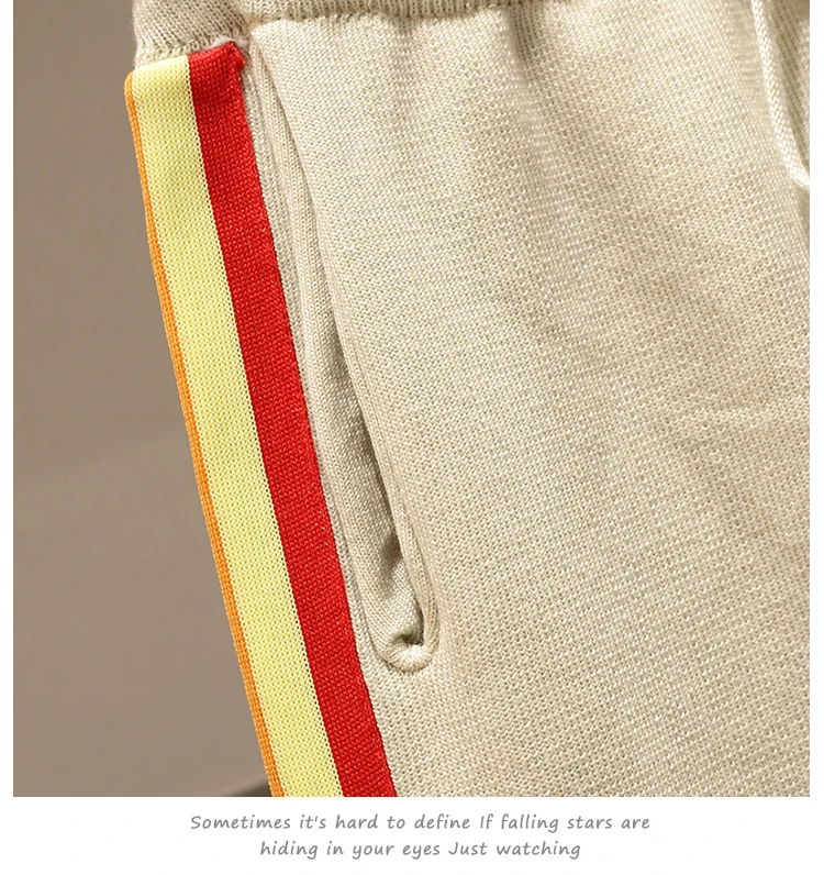 Женские осенние вязаные толстовки комплект из 2 предметов лоскутный пуловер Топ+ широкие брюки комплект из двух предметов трикотажные брюки спортивный костюм