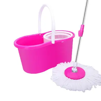 

Mop with Bucket 360 Rotating Wring Cleaning household Tool With Bucket & Dual Mop Heads