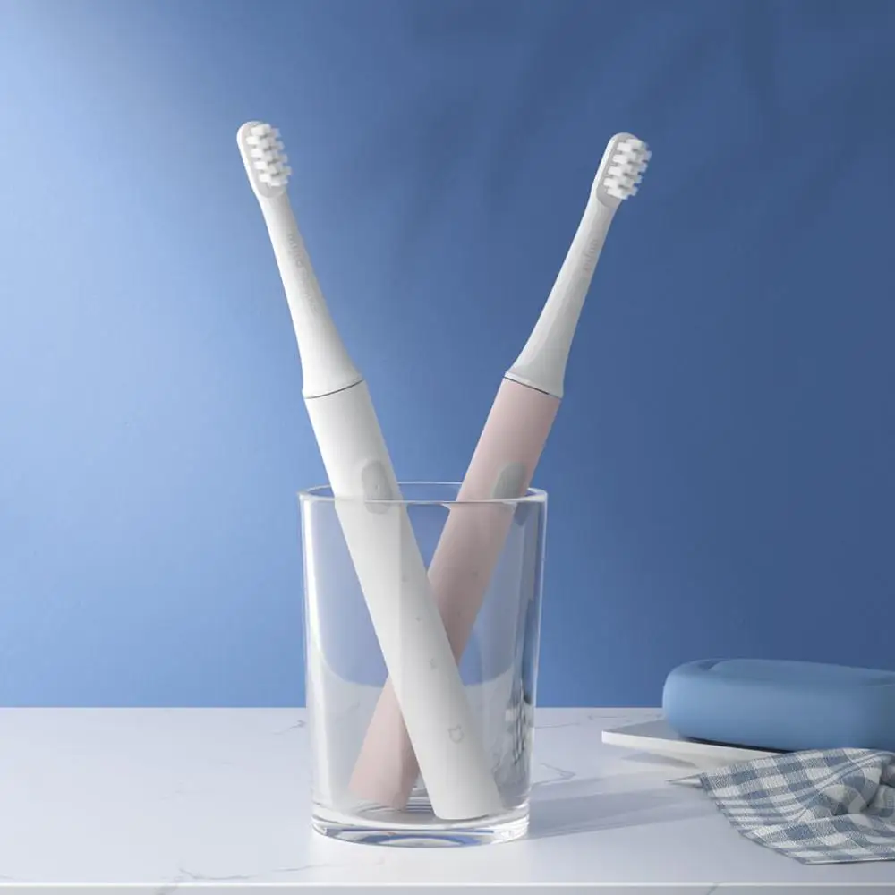 MI Mijia Sonic Electric Toothbrush T100 Rechargeable Smart Ultrasonic Tooth Brush 2 Modes IPX7 Waterproof Smart Sonic Toothbrush