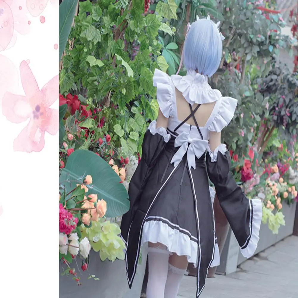 MISSKY Косплей Re: zero Kara Hajimeru Isekai Seikatsu жизнь в другом мире рам и рем Костюм горничная Хэллоуин платье
