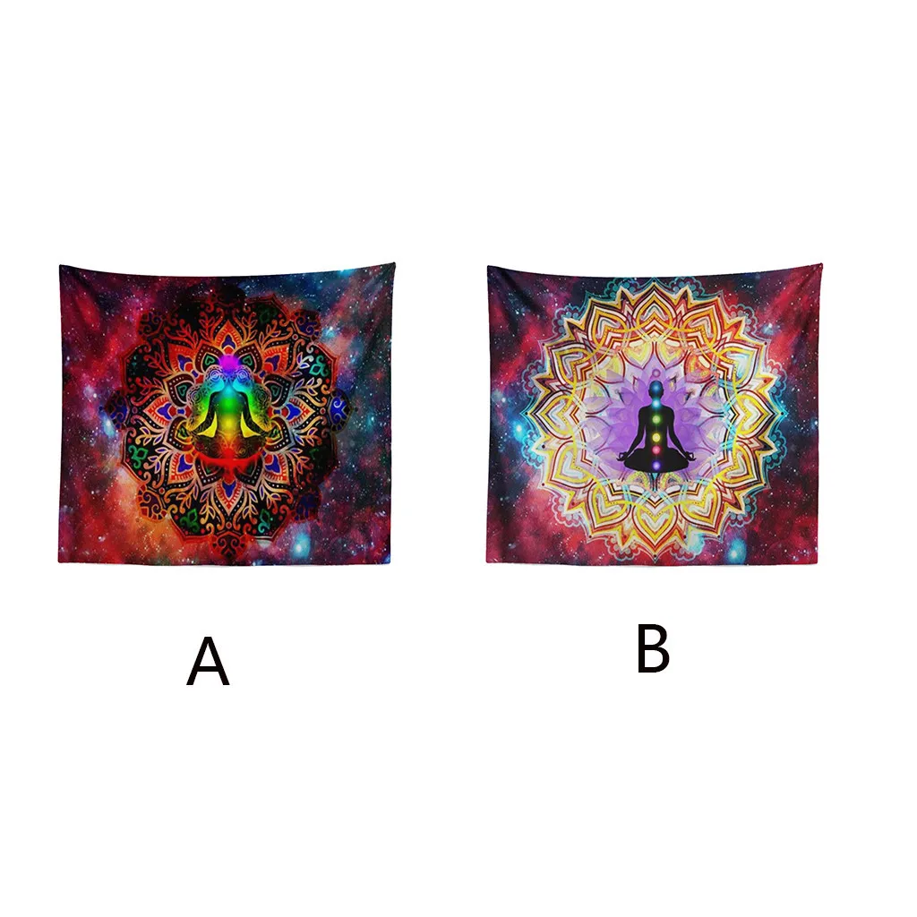 Гобелен настенный полиэстер Индийский Мандала узор одеяло домашнее украшение