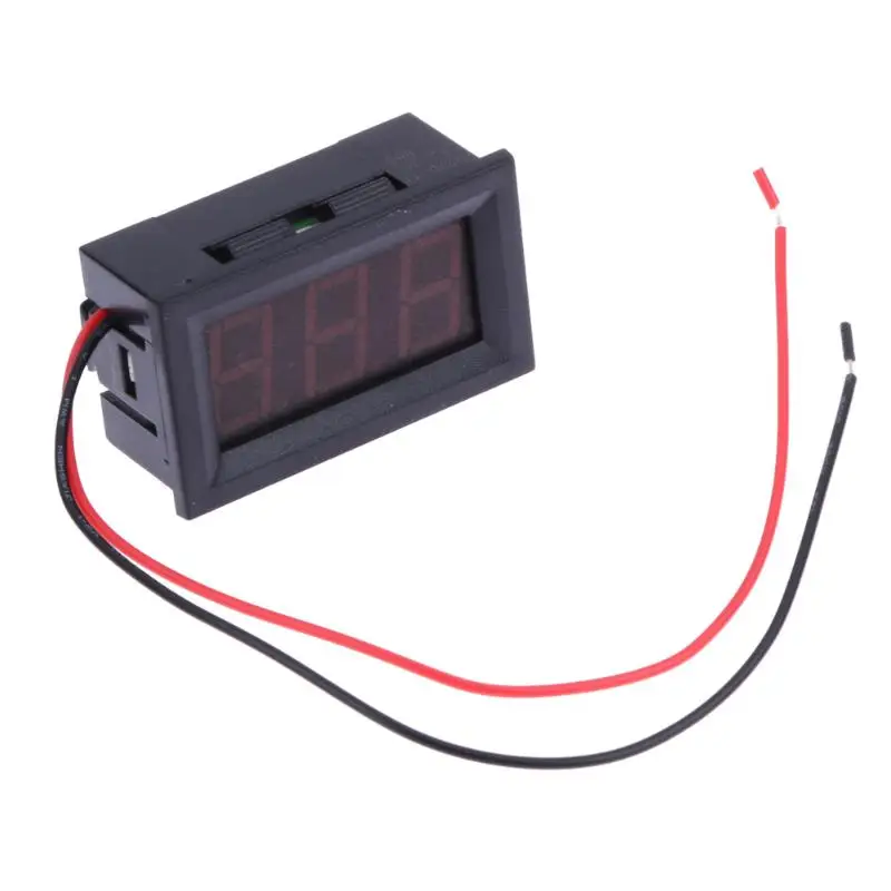 0.56inch LCD DC 3.2-30V Red LED Panel Meter Digital Voltmeter with Two-wire