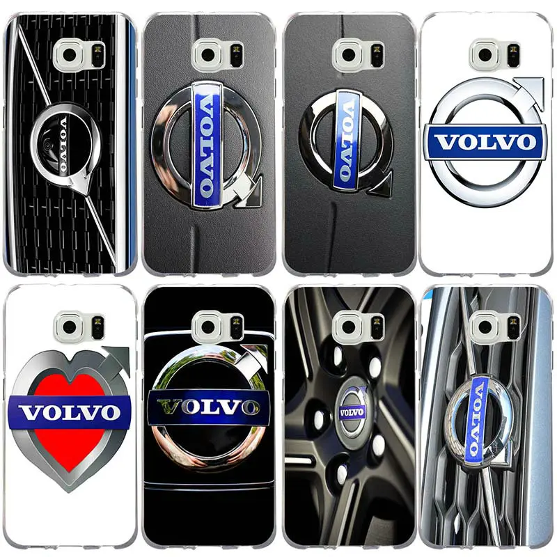 

Soft TPU Cell Phone Case for Samsung Galaxy S2 S3 S4 S5 Mini S6 S7 S8 S9 S10 Edge Plus Lite Note 8 9 Hot Fashion Volvo Logo
