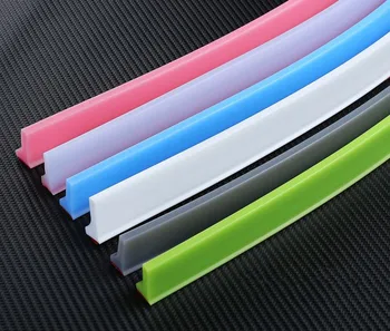 

Collapsible Bathroom Water Stopper Flood Barrier Silicone Water Blocker Self-adhesive Bathroom And Kitchen Water Stopper