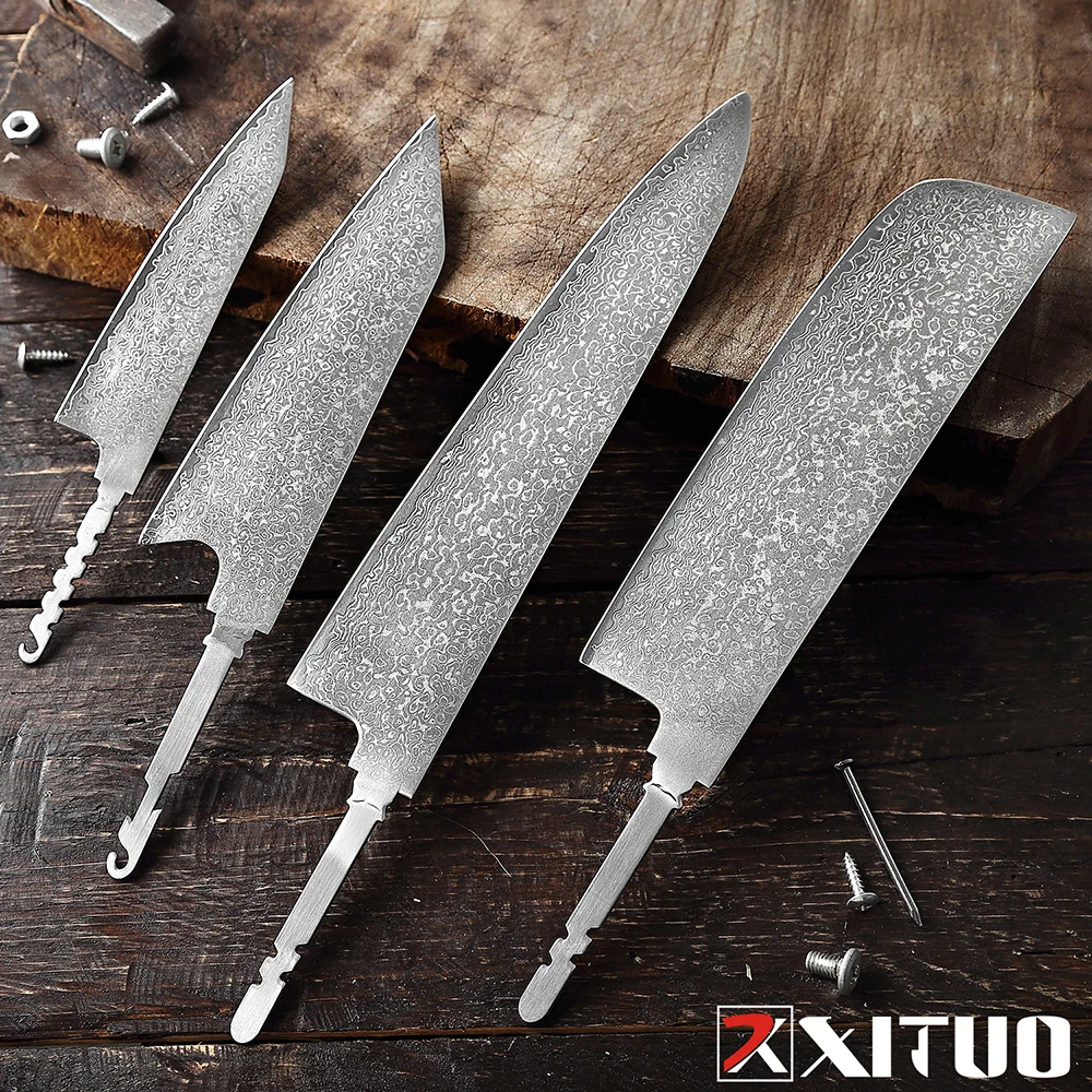 Kitchen Knife Blade Blank Damascus Steel Custom Chef Knife Set Making Kit  Paring Knife DIY Handle OEM/ODM Foundry Production - AliExpress