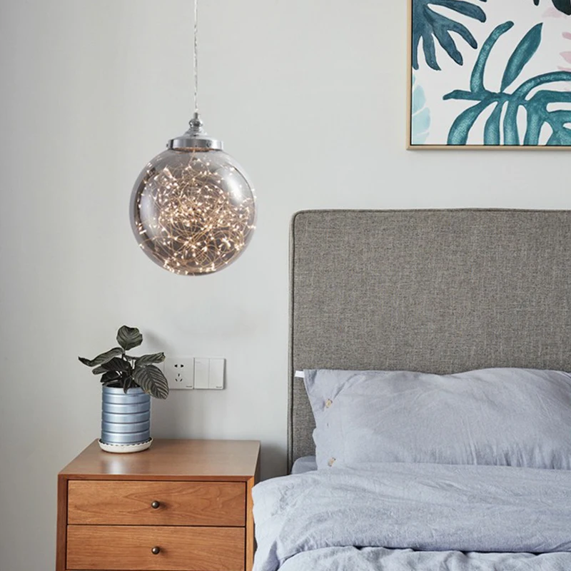 

Minimalism Hallway Luxury LED Pendant Lights Corridor Novelty Hanging Lights Nordic Creative Baby's Breath Hanging Light