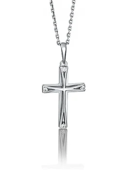 

Yuz platinum pendant with cubic zirconia in white gold