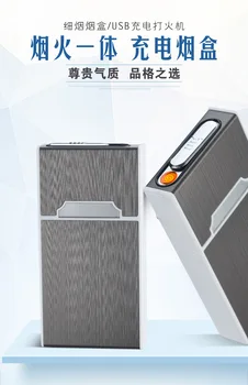 

A5 Thin Cigarette Case USB Charging Cigarette Lighter Pack of 20