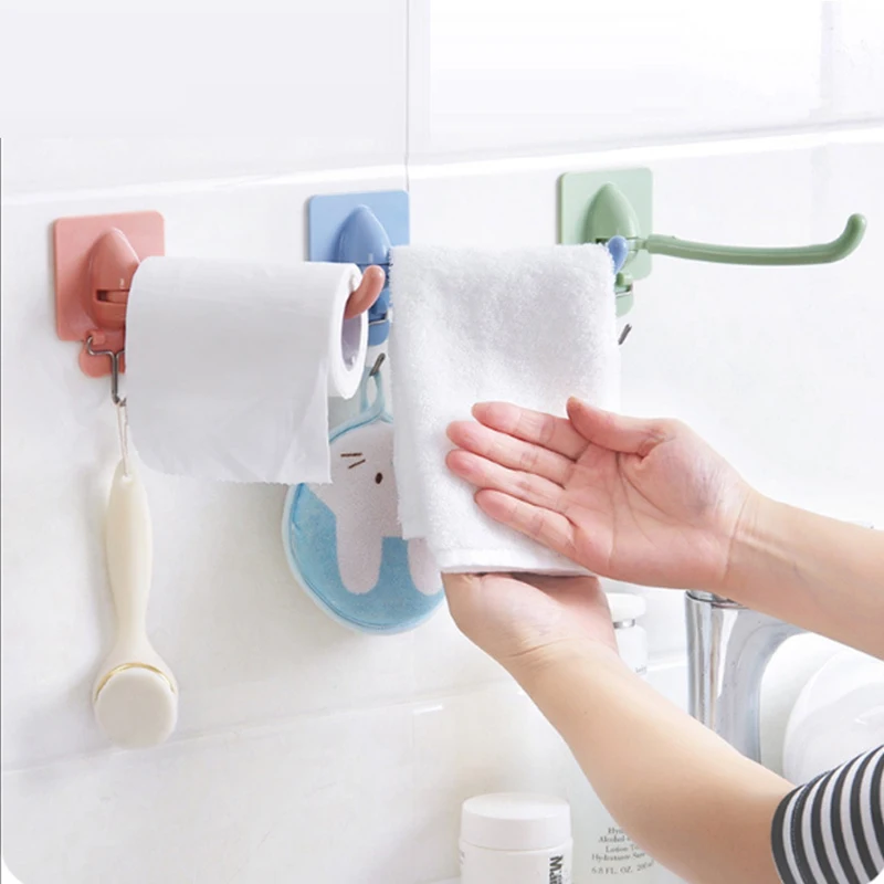 

Strong Wall Hook Self Adhesive Door Wall Hangers Suction Cup Hanger Bathroom Rack Sucker Wall Hooks Paper Towel Holder