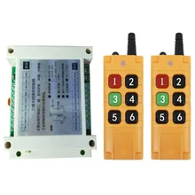 2000m dc12v 24v 36v 48v 6ch 6 ch controle remoto sem fio led interruptor de luz relé saída rádio rf transmissor e 433 mhz receptor