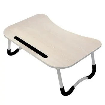 

Lazy Desk Computer Folding Table Laptop Desk Bed Folding Table Simple Folding Desk Non-Slip Card Slot Computer Desk