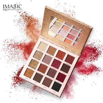 

IMAGIC 16 Color Shimmer Matte Eyeshadow Palette Natural Eye Shadow Nude Smoky Warm Pigment Makeup Palette Pro Women Cosmetic Kit