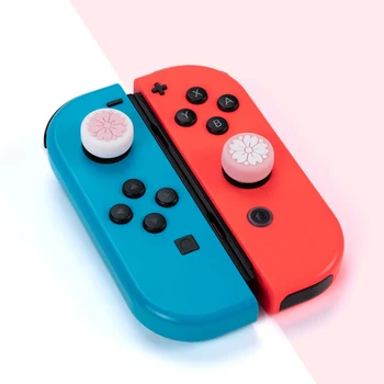 

Sakura Silicone Thumb Grips For Nintendo Switch JoyCon Controller Case Joystick Cover Rocker Cap For Nintendo Switch Accessories