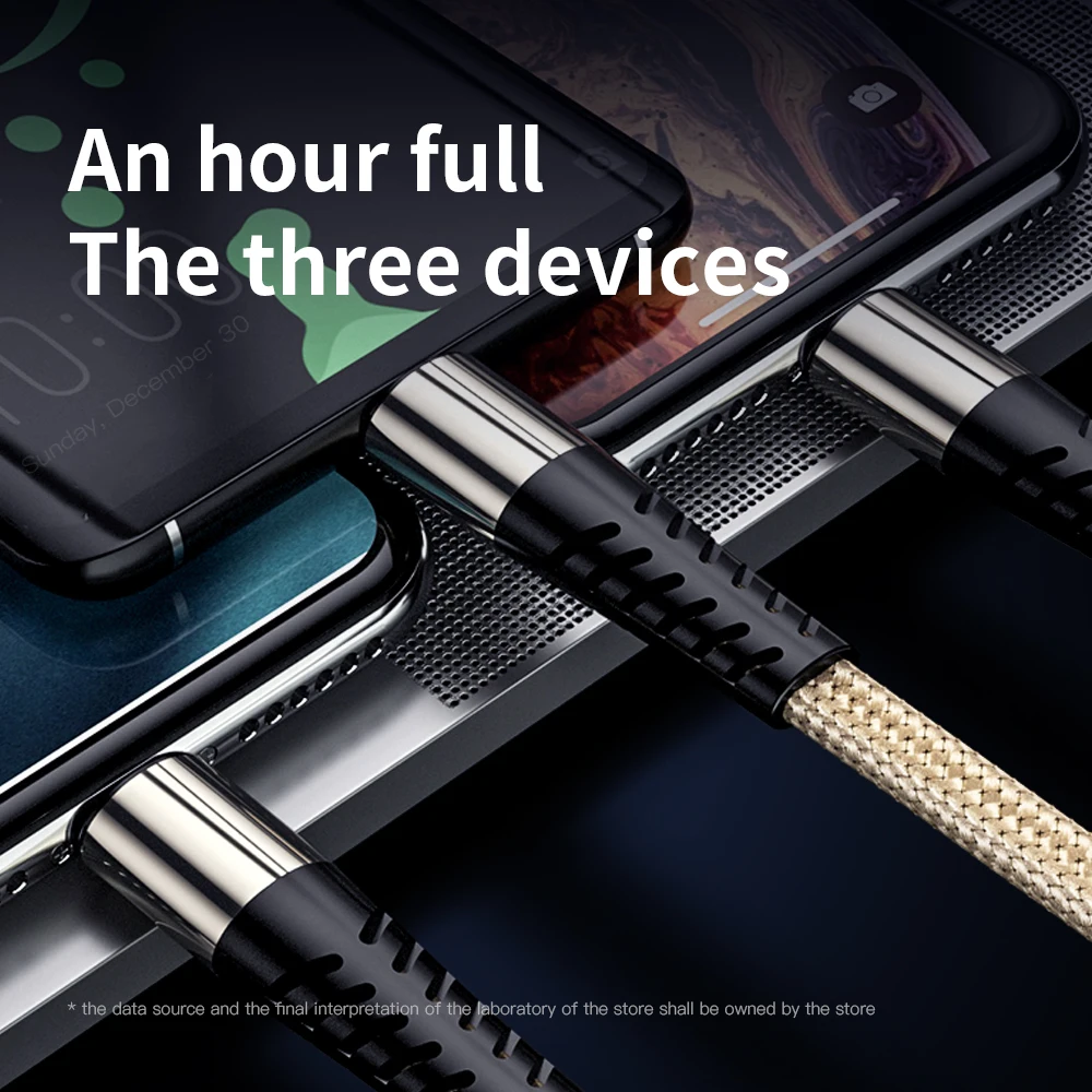 Meide 3 в 1 USB кабель для iphone11 Pro Max 11 X XS 8 7 6 samsung Xiaomi быстрое зарядное устройство Micro USb кабель Lightning