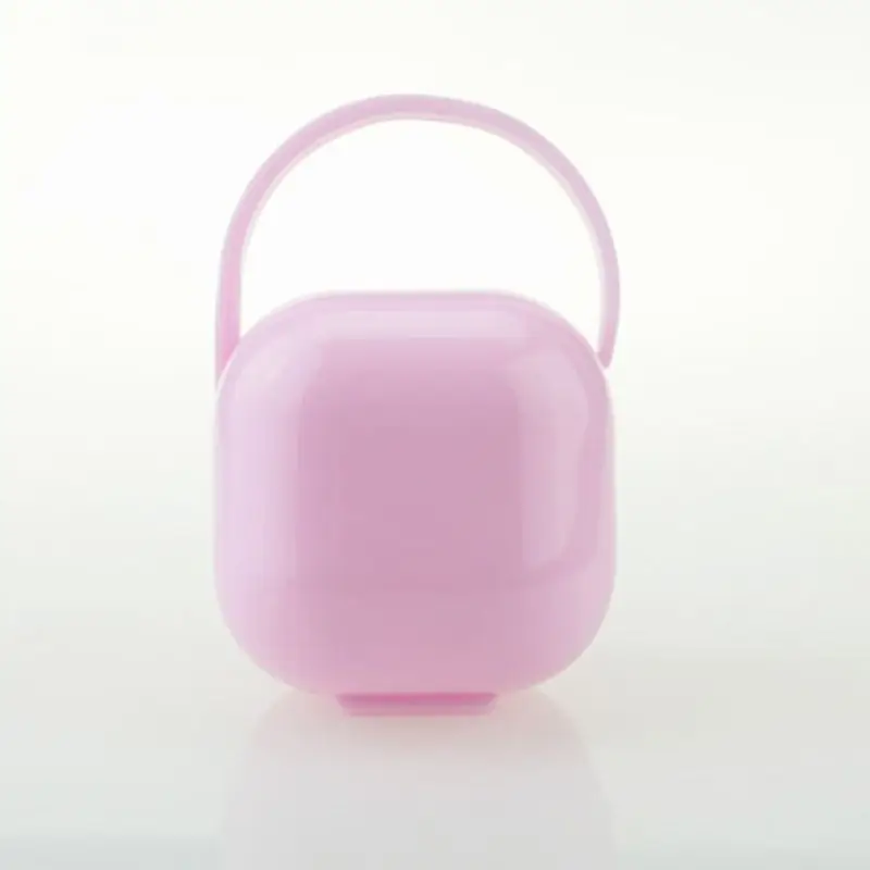 6.2x6.2cm Square Shaped Baby Pacifier Storage Holder Case Dustproof Infant Finger Toothbrush Portab