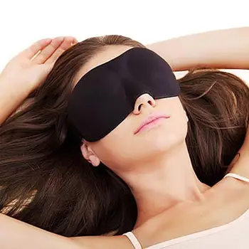 

Sleeping Eye Mask Blindfold Earplugs Shade Travel Sleep Aid Cover Light Guide