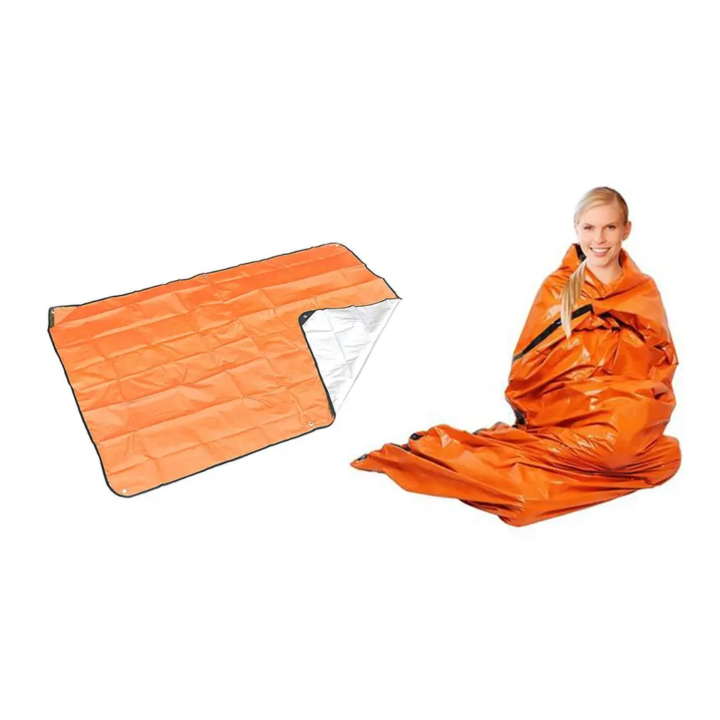 Открытый аварийный одеяло аварийный спальный мешок Pe алюминизированная пленка изоляционный светоотражающий