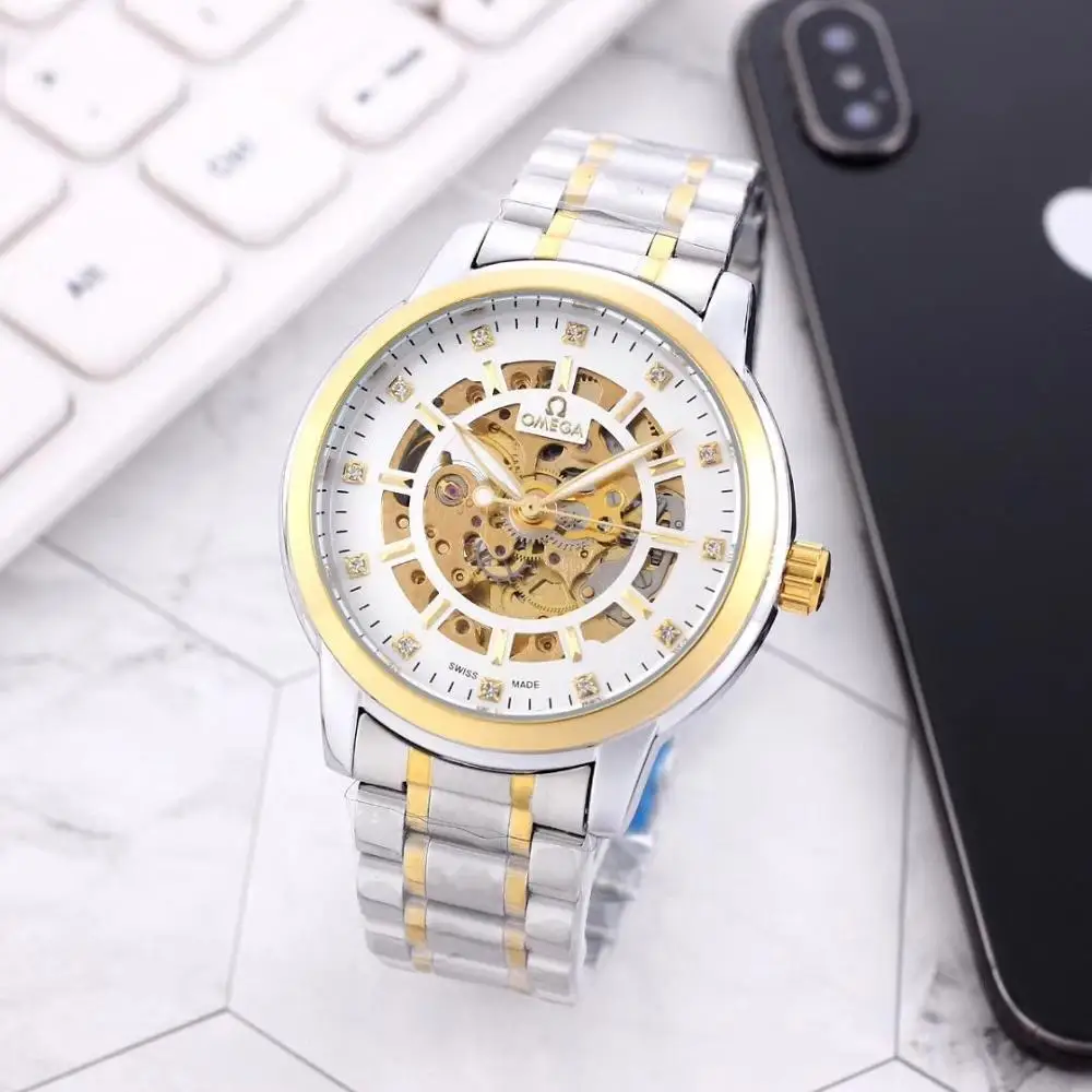 

Omega-high-end ceramic bezel men's and women's simple automatic movement 007 watch designer watch watch 1904