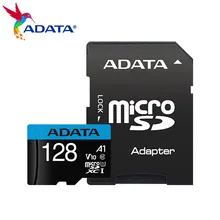 Adata premier v10 micro sdxc 128gb 64gb classe 10 sdhc 32gb 16gb cartão de memória de alta velocidade tf cartão com adaptador