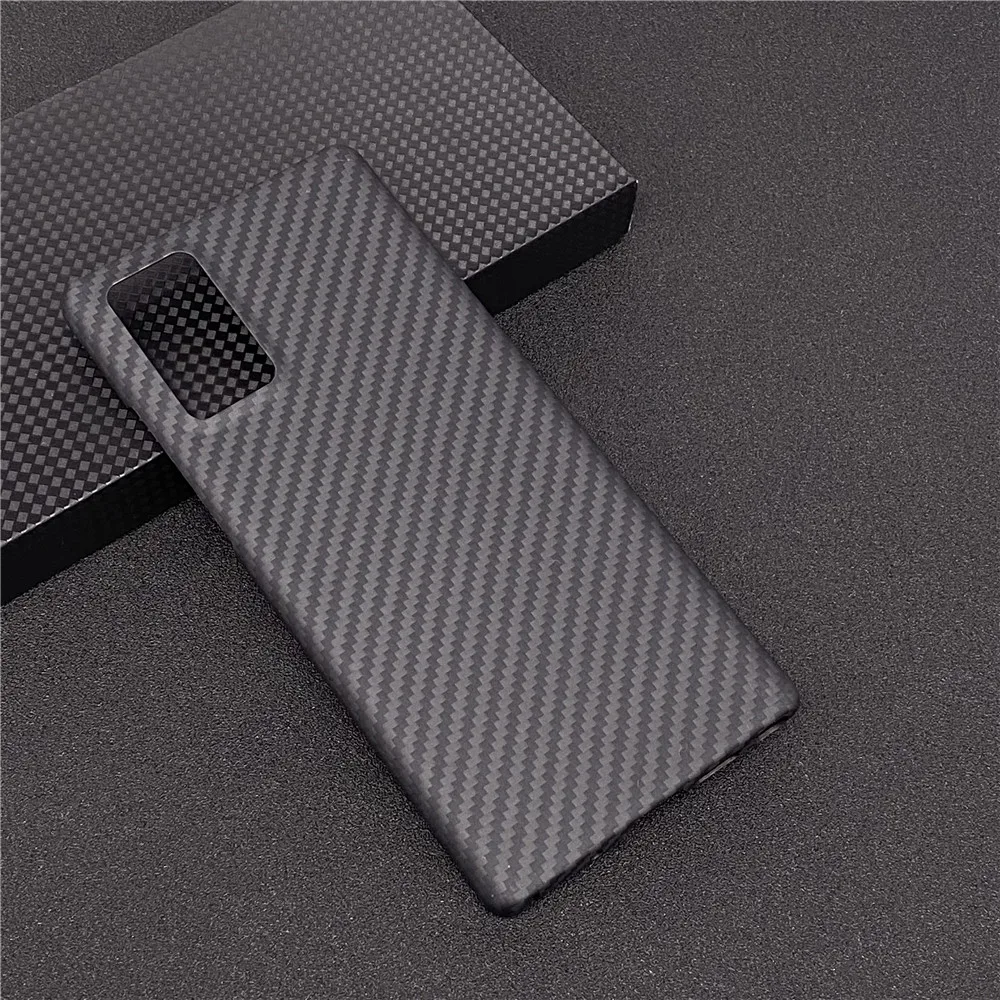 

Real Carbon Fiber Lens Protection Phone Case for Samsung Galaxy Note 20 Carbon Fiber Hard Cover Cases