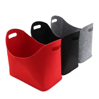 

DIY Felt Fabric Storage Basket Car Storage Bag Folding Storage Basket Holder Storage Fireside Bin Home Storage Organization