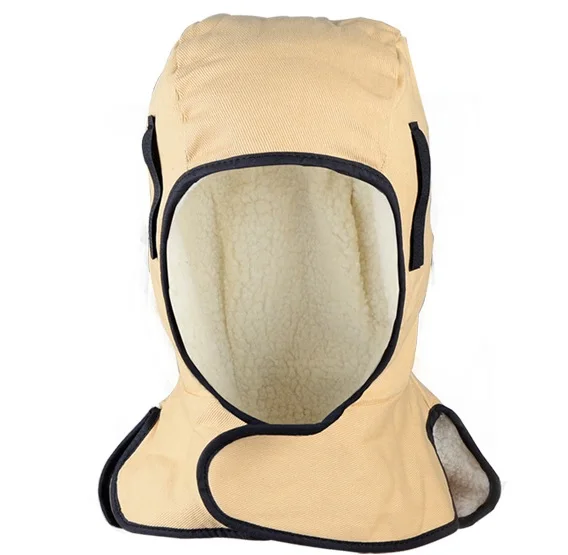 Winter Warm Welding Cap Gas Welding Flame Retardant Cloth Sweat Absorbing Wigs Thermal FR Cotton Welder Scarf Hats