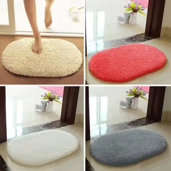 

Anti-Skid Fluffy Absorbent Area Rug Bedroom Bath Floor Shower Door Mat 5Color