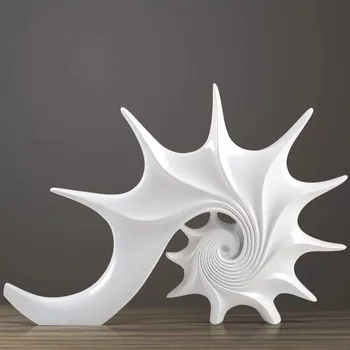 

Nordic Creative Resin Conch Ornaments Home Crafts Decoration Bay Home Desktop Animal Figurines Decor Conch furnishing articles