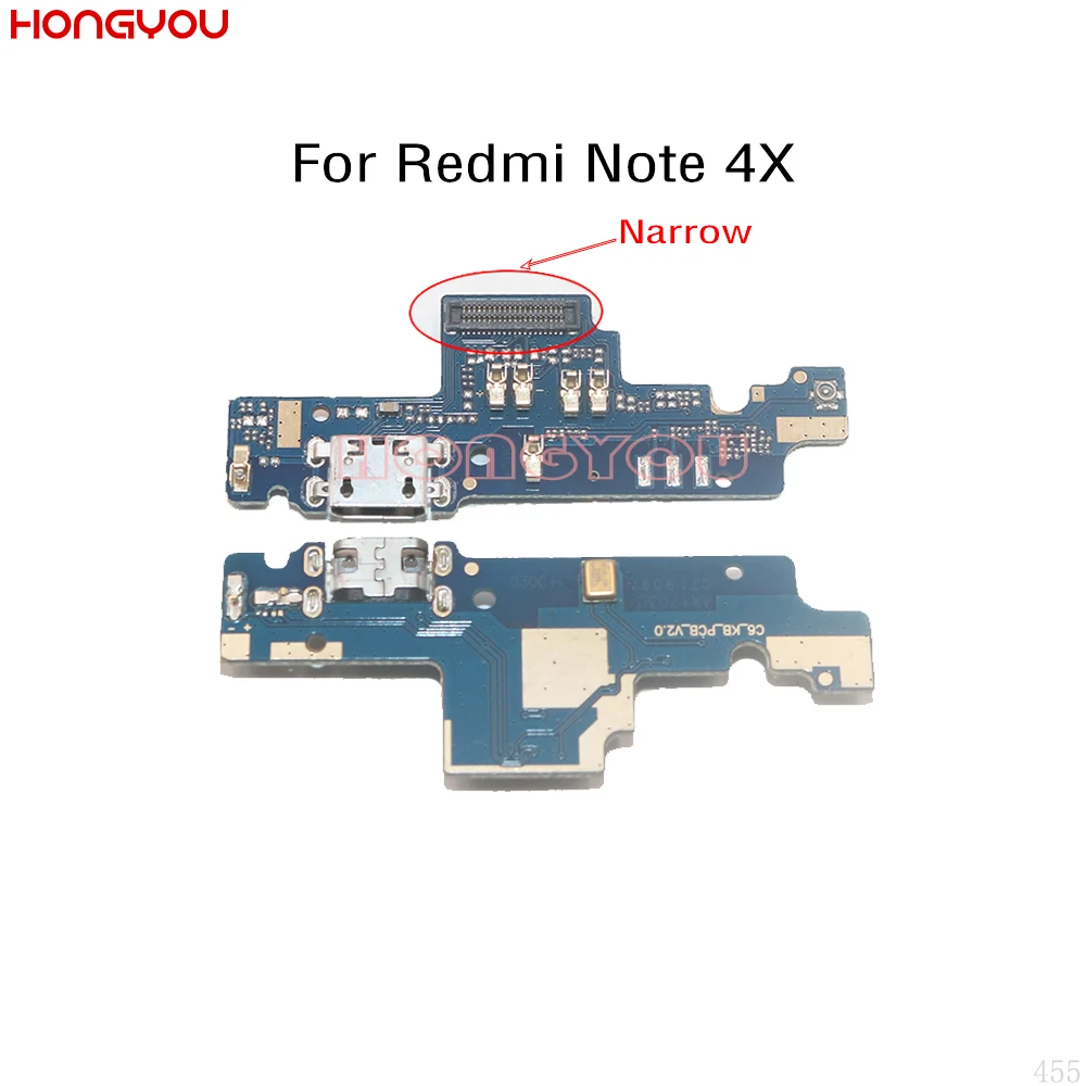 50 шт./партия для Xiaomi Redmi Note 4x USB зарядная док-плата зарядное гнездо Разъем Порт Разъем гибкий кабель