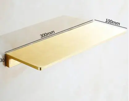 brass brush gold Ванная комната держатель для полок хромированная, твердая, латунная мыло корзина полка для ванной и душа стеллаж для выставки товаров Аксессуары для ванной комнаты дрель - Цвет: brass brush gold