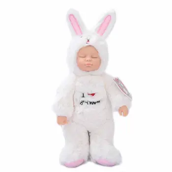 

Sleeping Baby Minnie Brown Bear Figurines Adorn Sleeping Dolls for Kids Children Toys Baby Doll Toys Plush Doll