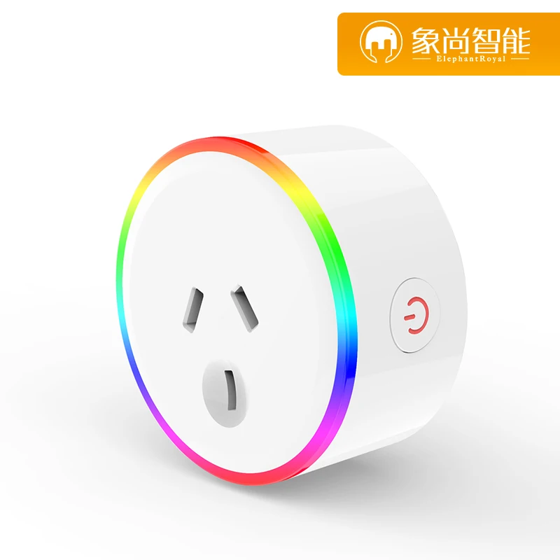 Умная розетка RGB AU совместима с EHO и GOOGLEHOME и может быть разделена на регулируемые розетки