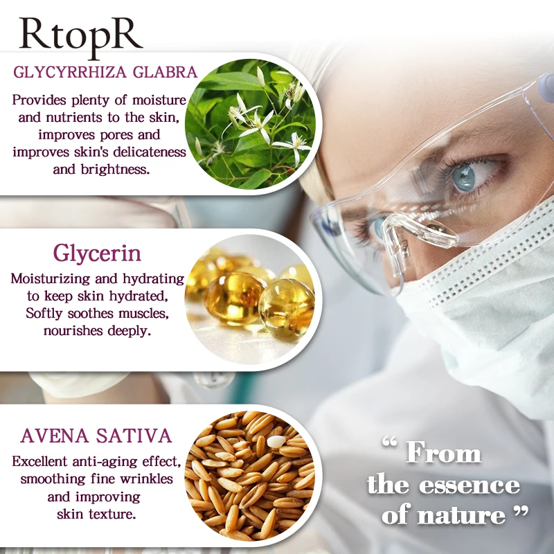 Горячая Распродажа RtopR Glycyrhiza восстанавливающая пор для лица Сыворотка коллаген