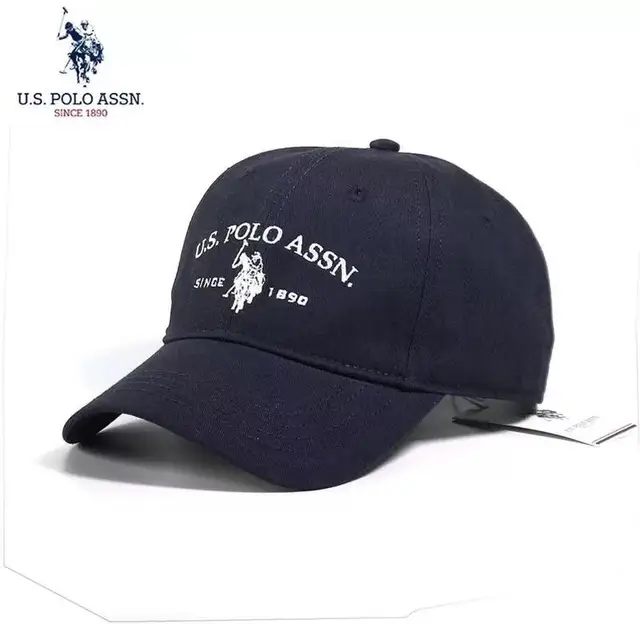 2021 new POLO cap trend simple men's and women's polo sports cap cotton adjustable baseball cap trucker hat cap gorra polo dark blue