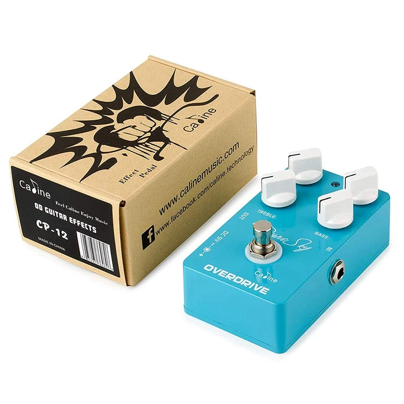 Caline Pure Sky OD Guitar Pedal Effect CP-12 Pure and Clean Overdrive Guitar Pedal Guitar Accessories Effect Pedal