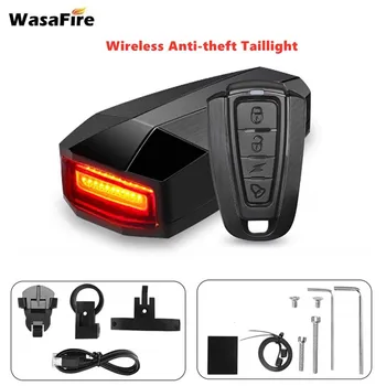 

WasaFire Wireless Anti-thelf Rear Bike Light USB Rechargable Bicycle Taillight Remote Control Alarm Lock LED Riding Warning Lamp