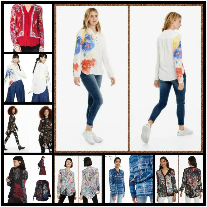 Оригинальный Испанский Стиль ручная роспись v образный вырез блузка blusas mujer de moda