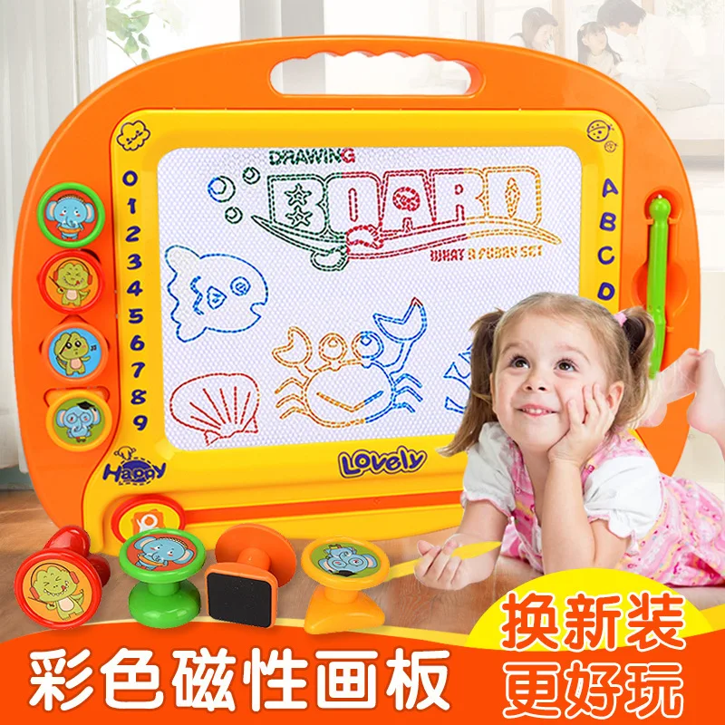 

6670 Large Size Color Magnetic Drawing Board Children'S Educational Cartoon Doodle Board Baby Doing Homework Painting Toy