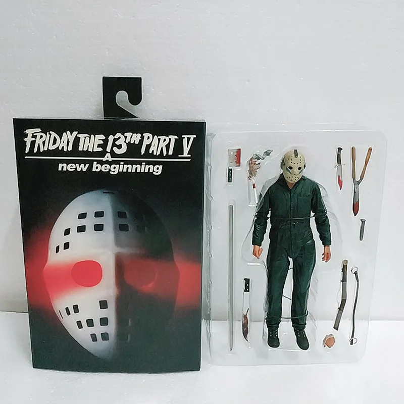 NECA 3D 13th Friday Jason Leatherface бензопила Футболка Джон Карпентер Майкл Майерс Фредди кругер Pennywise Джокер фигурка - Цвет: O in Retail Box